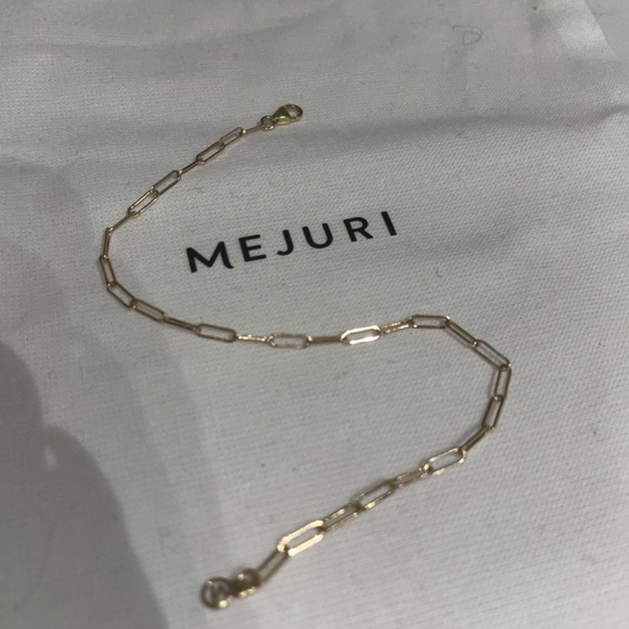 Mejuri 14k Gold Boyfriend Paperclip Bracelet - Picture 9 of 10